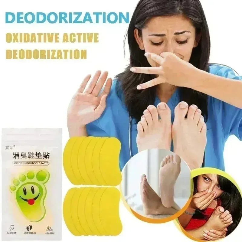 Portable Shoe Deodorizing Insole Stickers 12-240PCS - Sweat-Absorbing Foot Odor Removal Inserts