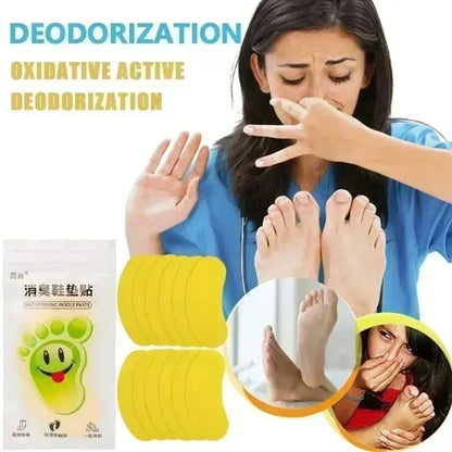 Portable Shoe Deodorizing Insole Stickers 12-240PCS - Sweat-Absorbing Foot Odor Removal Inserts