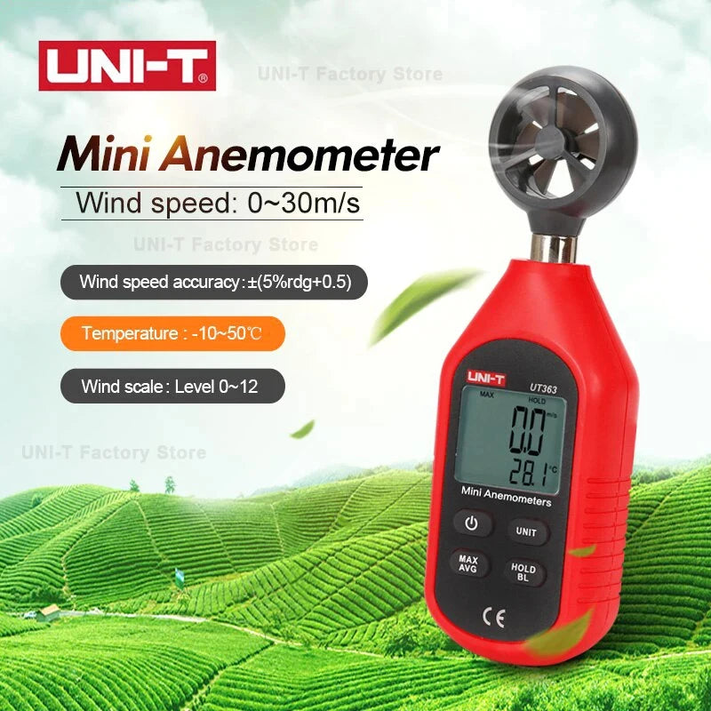 UNI-T Digital Meter Series - UT383/BT Light Meter, UT363/BT Anemometer, UT353/BT Sound Meter & UT333/BT Temperature Humidity Meter