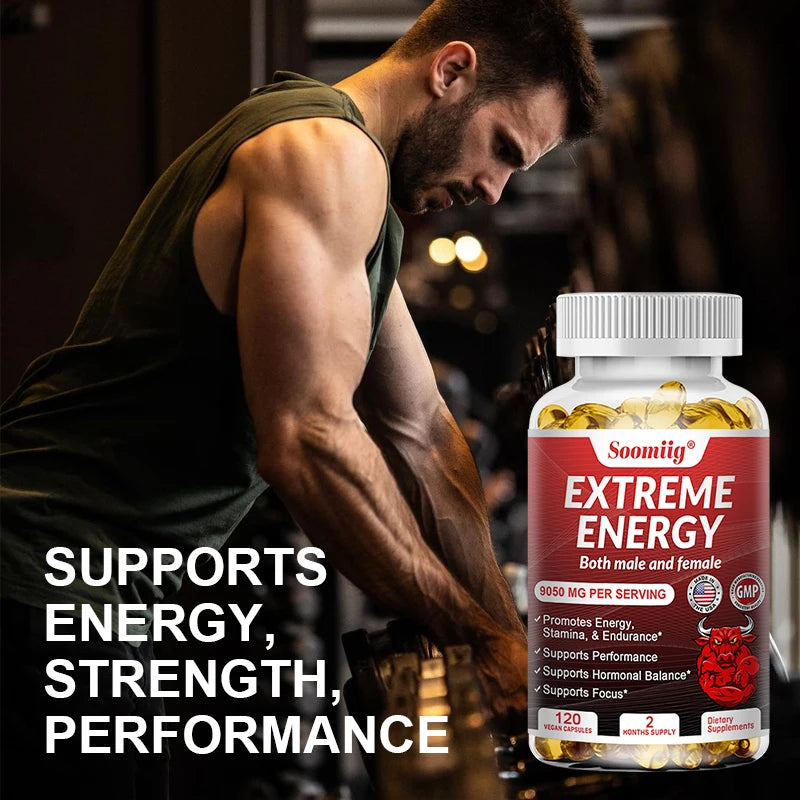 Ginseng Energy Booster – Natural Supplement for Focus, Endurance, Performance & Fatigue Relief
