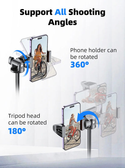 [Newest] Selfie Stick Tripod with Wireless Bluetooth Remote – For GoPro, Insta360, DJI Action Camera & Smartphones