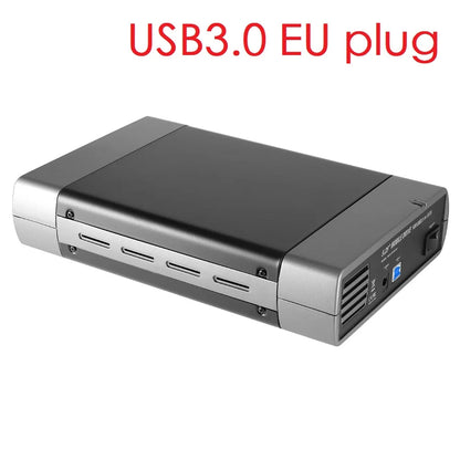 5.25-inch USB 2.0/3.0 SATA External Optical Drive Case – Enclosure Adapter for Windows, Mac & PC