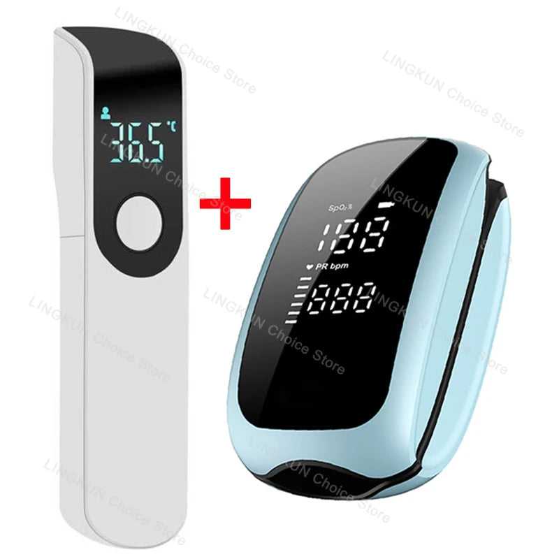 Rechargeable Digital Infrared Thermometer - Non-Contact Body Temperature Monitor for Adults and Infants with LCD Display