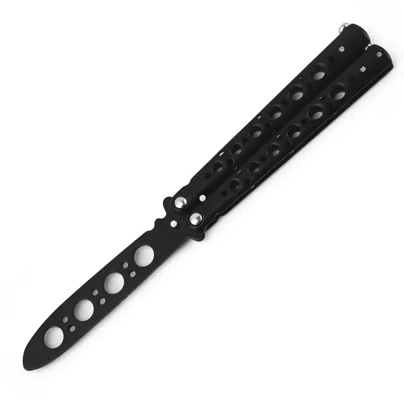 Portable Folding Butterfly Knife Trainer - Stainless Steel Practice Tool for Safe Skill Training & Hand Coordination