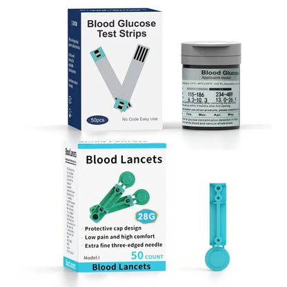 VivaChek Digital Blood Glucose Meter Kit - 5-Second Blood Sugar Testing with 50 Test Strips, Lancets and 5 Testing Modes