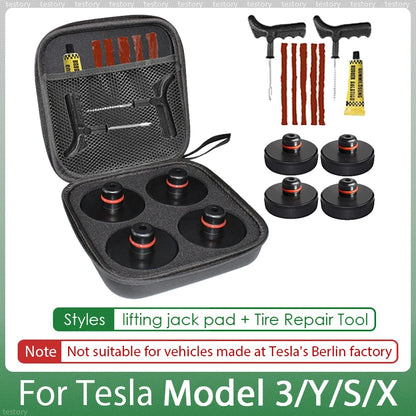 Tesla Rubber Lifting Jack Pad Adapter Tool for Models 3, Y, S, X (2017-2024) - Tire Repair Accessory