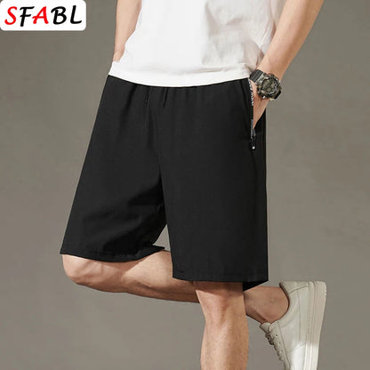 Men's Summer Beach Shorts – Quick-Drying, Breathable Elastic Fitness & Running Casual Shorts
