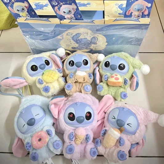 Miniso Disney Stitch Vinyl Blind Box – 'Eat Something Before Sleep' Series Mystery Bag Pendant Toy, Cute Collectible Gift for Adults