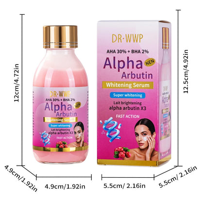 125ml Brightening Facial Essence – Arbutin, Turmeric & Vitamin C Hydrating Serum with AHA, Papaya, Glutathione & Kojic Acid