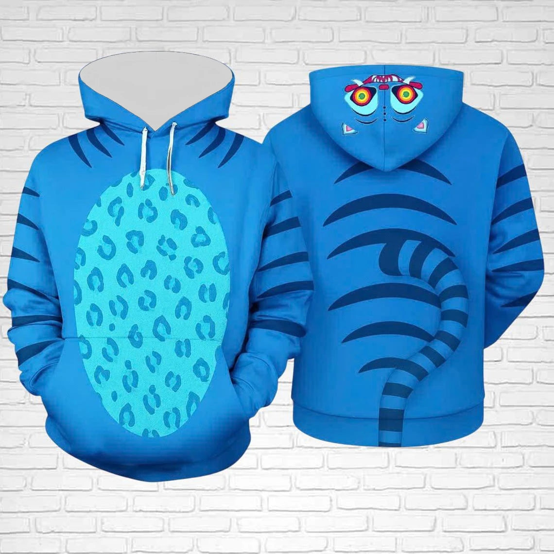 Women's Derpy Printed Hoodie – Autumn Winter KPop Demon Hunters Cozy Pullover for Daily Wear & Street Style