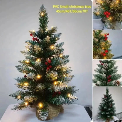 Mini Christmas Tree 45/60cm – PVC Tabletop Decorations for Family Christmas & Holiday Parties