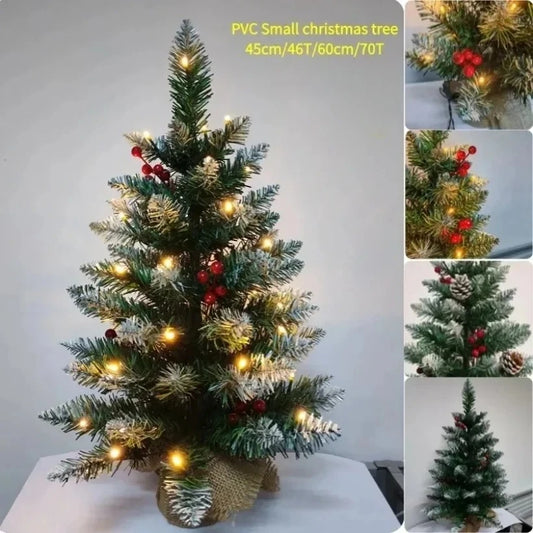 Mini Christmas Tree 45/60cm – PVC Tabletop Decorations for Family Christmas & Holiday Parties
