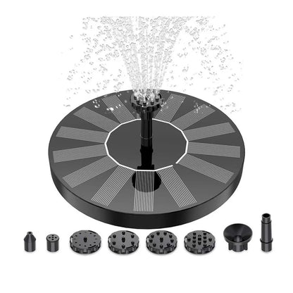 Solar Bird Bath Fountain Pump - 16cm Solar Powered 1.5W Water Pump with Free-Standing Panel