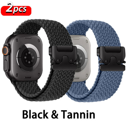 Parachute Braided Strap for Apple Watch – Compatible with 46mm, 45mm, 44mm, 41mm, Series 10/9/8, SE, Ultra 2, 49mm
