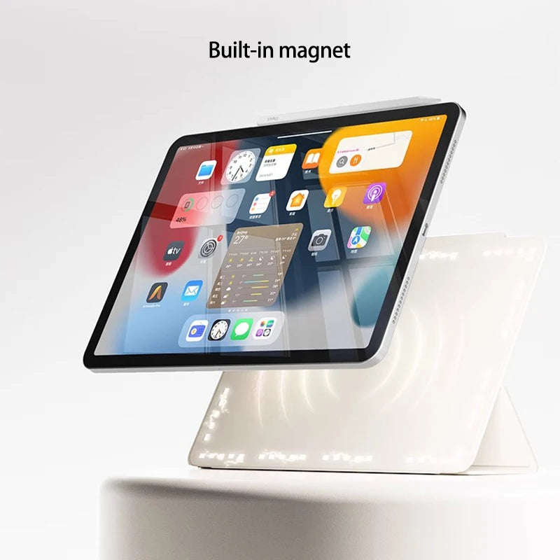 Smart Magnetic Case for iPad Pro 11 – Ultra Slim Tri-Fold Cover for iPad 10th Gen, Air 5, Pro 11 M2 (2022) with Protection Clip