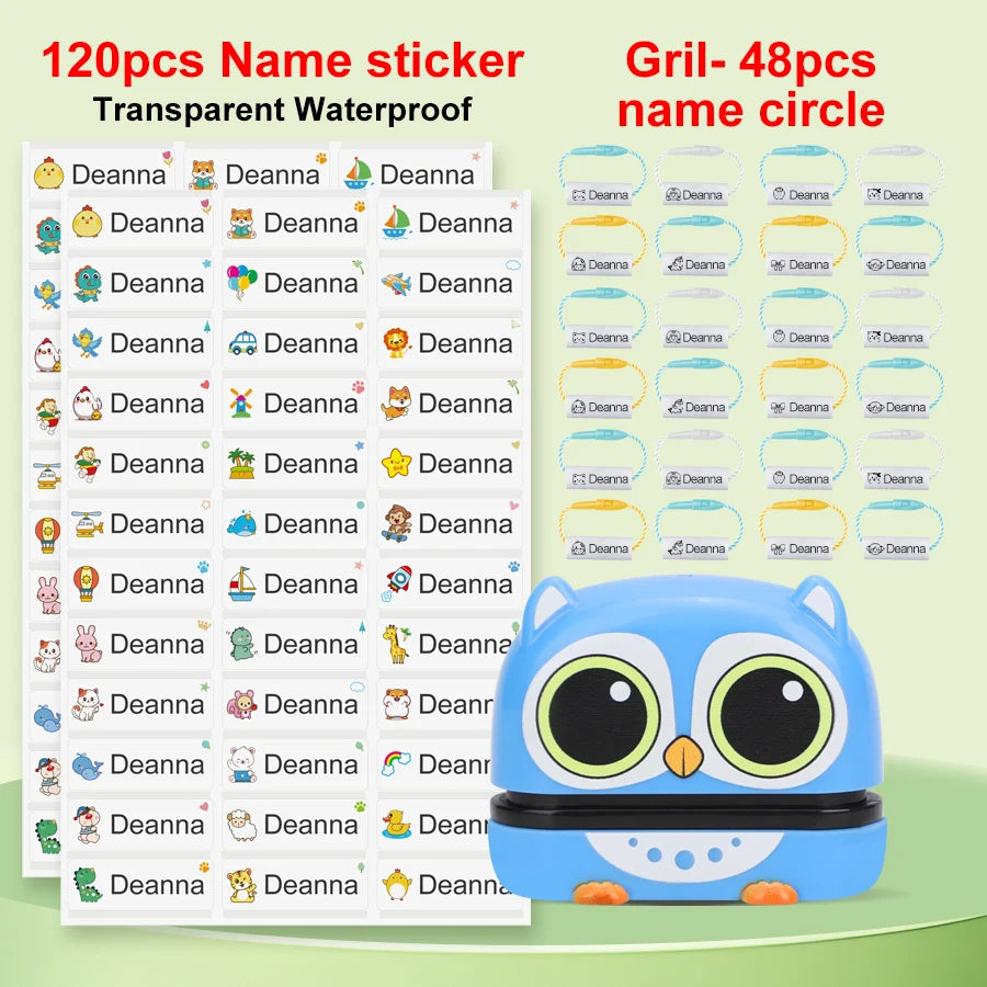 149pcs Personalized Name Stamp Set – Waterproof, Non-Fading Baby & Kindergarten Engraved Seals, Perfect Student Gift