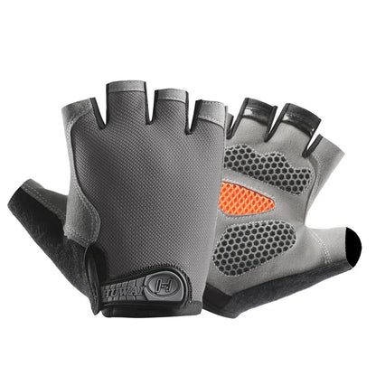 Breathable Fingerless Cycling Gloves - Anti-Slip Half-Finger Fitness, Gym & Fishing Gloves for Men & Women
