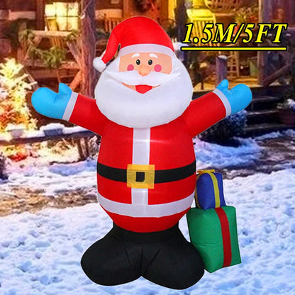 Christmas Inflatable Decoration – LED Light Toy Ornament for Xmas Party, New Year, Indoor and Outdoor Garden Decor