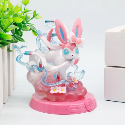 Pokémon Pikachu and Eevee Blind Box Figures - 8-Style Anime Collectible Action Dolls and Desktop Decorations for Birthday Gifts