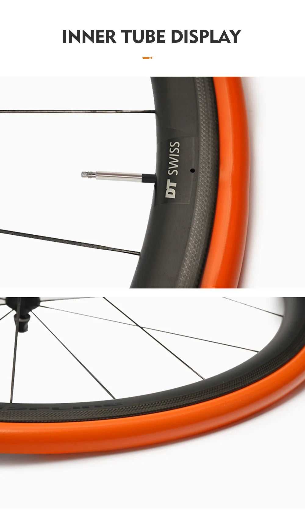 ThinkRider Ultralight 28g Bike Inner Tube — 700x18/25/28/32 TPU Road Bicycle Tire with 65mm French Valve