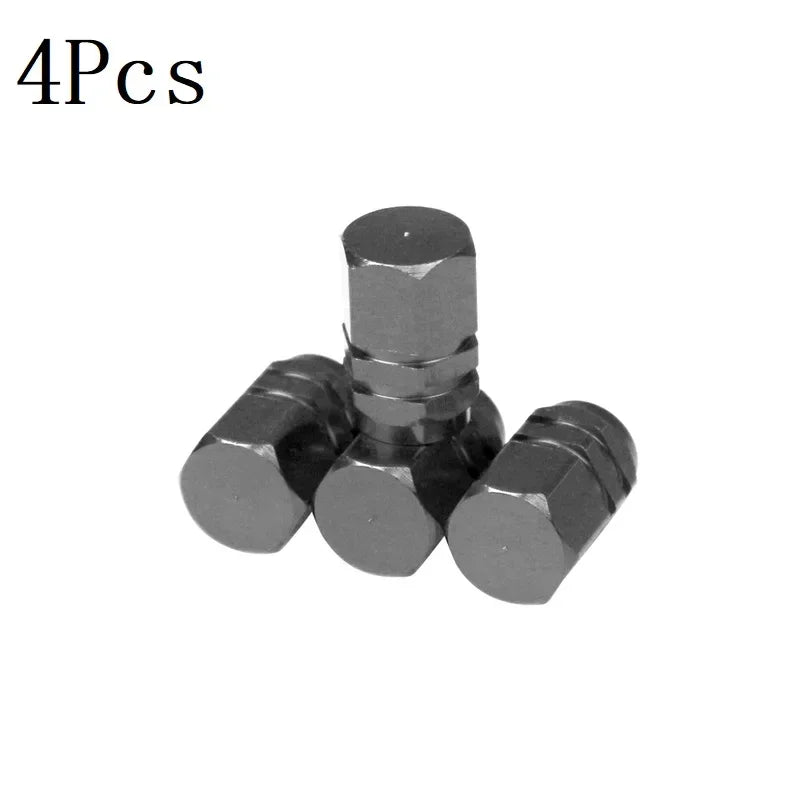 4/10PCS Aluminum Car Tire Valve Stem Caps – Waterproof Airdust-Proof Rim Covers