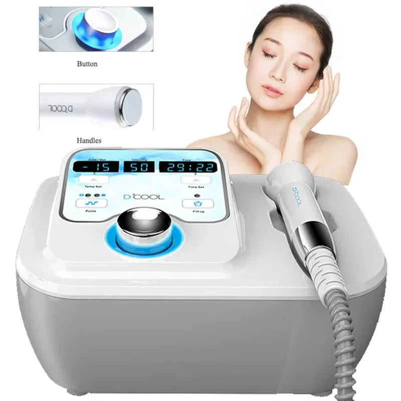 2025 NEW Dcool Portable Beauty Device – Hot & Cool EMS Electroporation Machine for Skin Tightening and Anti-Puffiness Facial Care