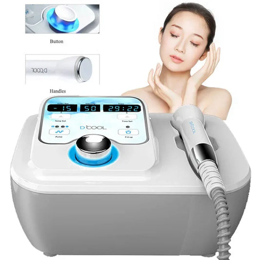 2025 NEW Dcool Portable Beauty Device – Hot & Cool EMS Electroporation Machine for Skin Tightening and Anti-Puffiness Facial Care