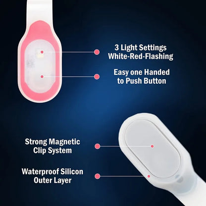 LED Clip Flashlight - Magnetic Night Safety Light for Riding, Running, and Outdoor Sports - Essential Emergency Lighting Tool