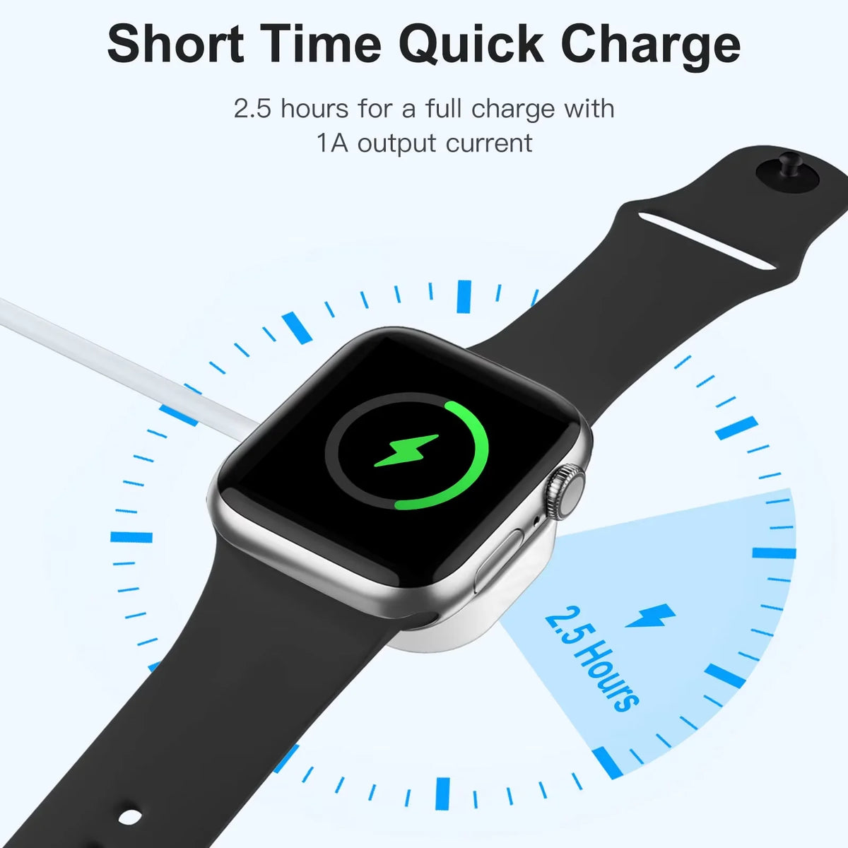 Apple Watch Magnetic USB Charger Cable - Portable Wireless Charging for Apple Watch Series 2–11, SE, SE 2 and Ultra Models