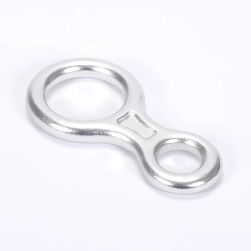 Aluminum 8 Shape Carabiner - Rock Climbing Rigging Descender, Belay Device, Abseiling 35kN Eight Ring Xinda Downhill Equipment