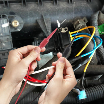 30V Car Test Probe Leads - Auto Multimeter Extension Back Piercing Needle Tips for Diagnostic Testing
