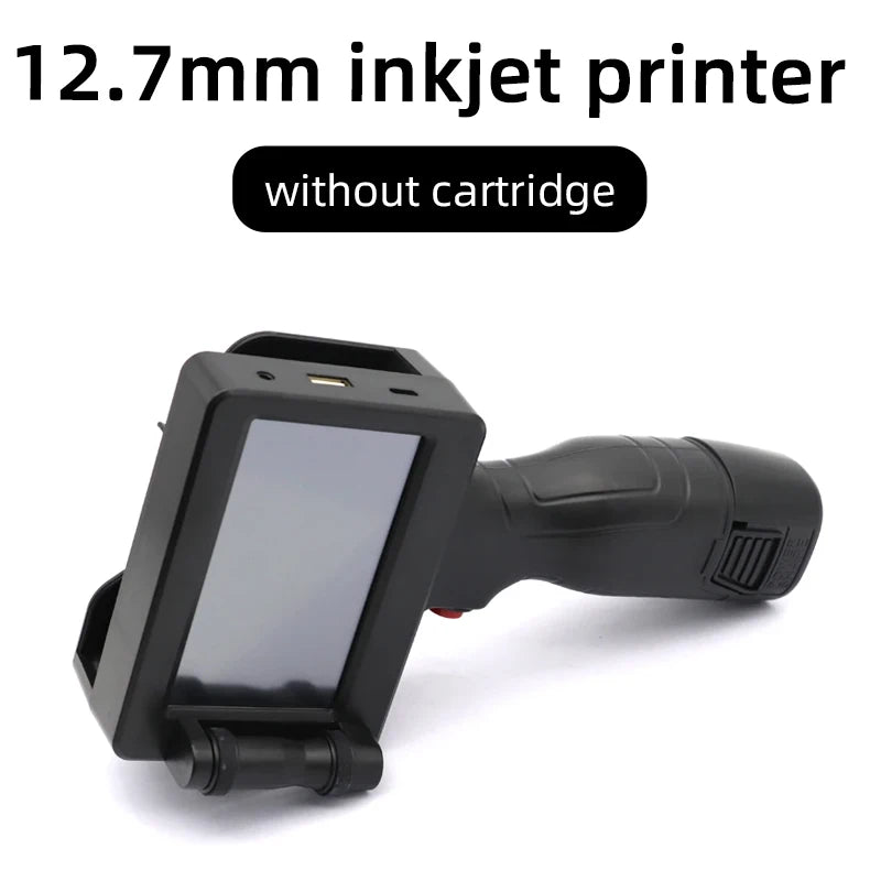 12.7mm Handheld Inkjet Printer 2588+ – QR Code, Barcode, Date & Logo Coding Machine with 25 Languages Support