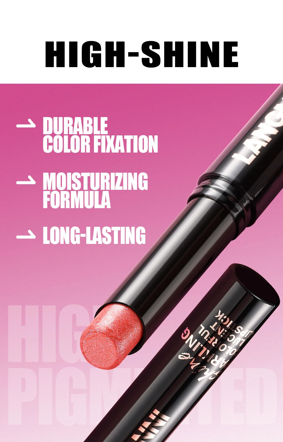 Diamond Pearlescent Lipstick – Waterproof, Long-Lasting Matte Velvet Lipstick with Non-Stick Shine for Sexy Red Lips          Ask ChatGPT