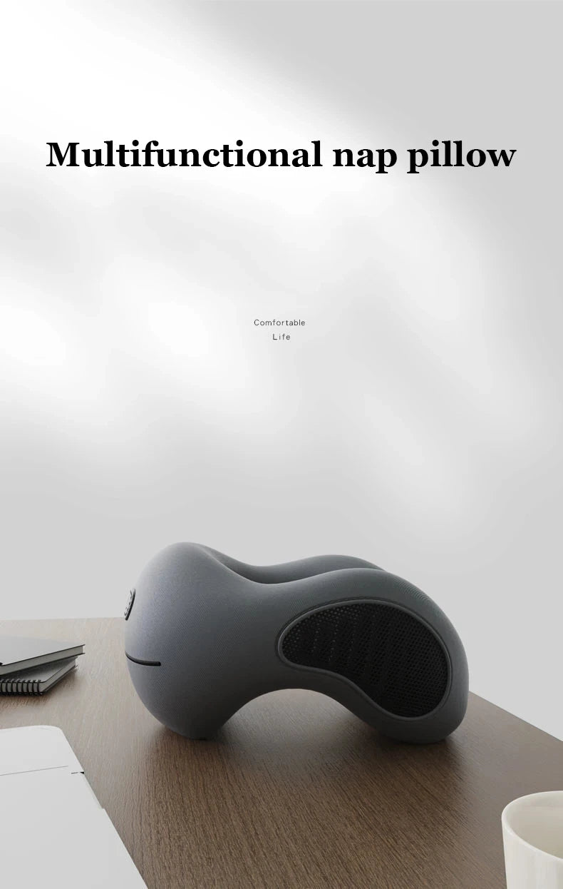 Multifunction U-Shaped Neck Pillow – Soft Slow Rebound Travel Pillow for Sleeping, Cervical Support & Massage