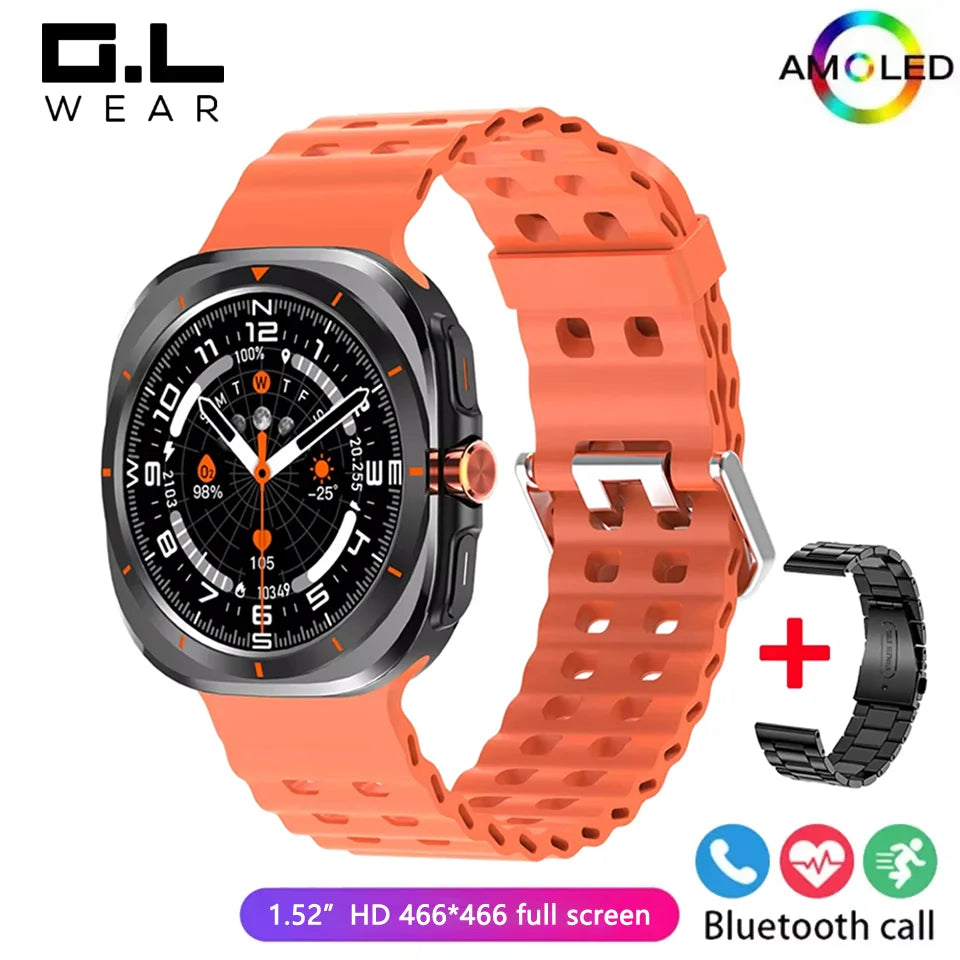 G.L Wear 2025 Men’s Smartwatch – Heart Rate, Fitness Tracking, Bluetooth Calling & Pedometer