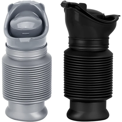 Portable Unisex Urinal Bottle - Leak-Proof Collapsible Emergency Travel Urinal for Men and Women, Ideal for Cars and Outdoor Use
