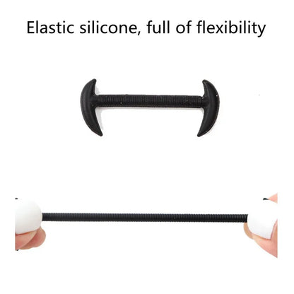 12 Pcs No Tie Shoelaces – Silicone Elastic Shoe Laces for Men’s and Women’s Casual Leather Shoes