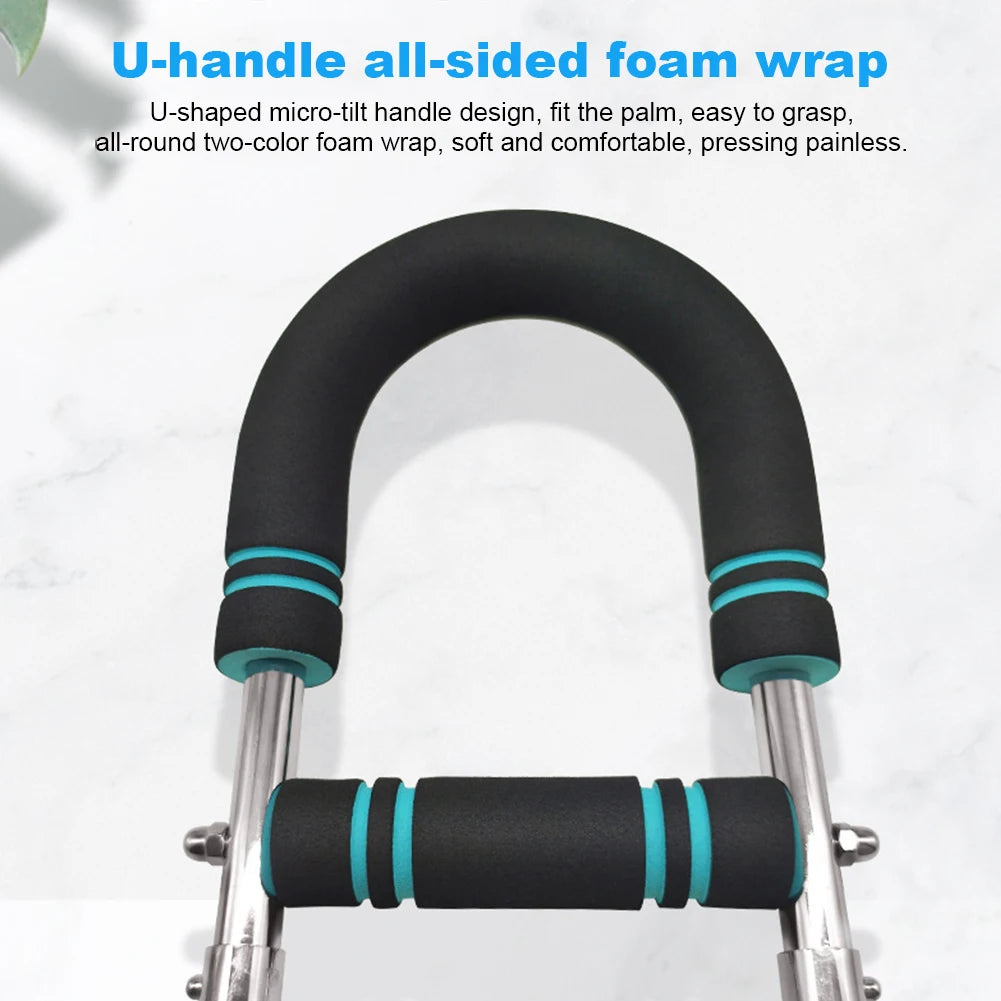 Twister Arm Exerciser — Adjustable Foam Handle Spring Workout Bar for Forearm, Triceps & Chest Training