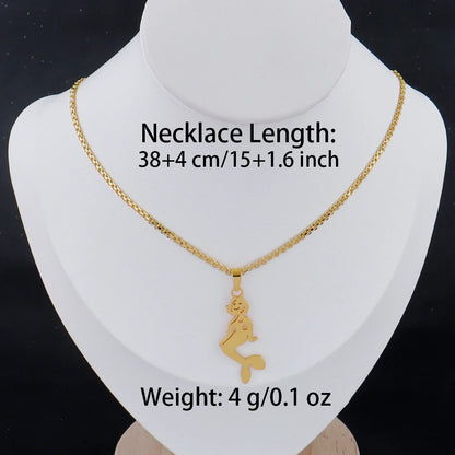 Luxury Gold Stainless Steel Letter Necklace – Minimalist Women’s Jewelry for Daily Wear & Gift