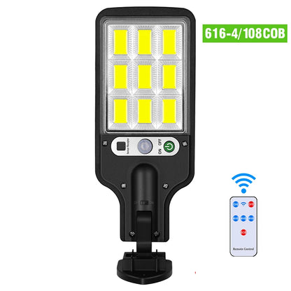 Powerful LED Solar Outdoor Wall Lamp – Rechargeable Human Motion Sensor Light for Garden, Terrace, Garage & Street