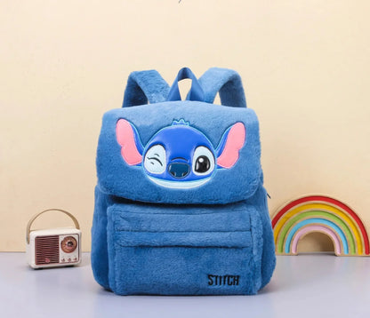 Disney Stitch Plush Backpack – Large-Capacity Cartoon School Bag for Kids & Kindergarten Gift