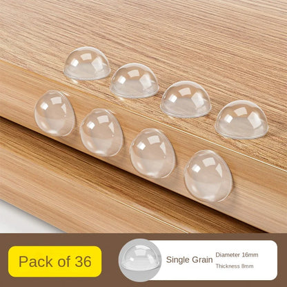 Silicone Door Handle Anti-Collision Pads - Refrigerator Door Stopper, Wall Protector & Noise-Reducing Buffer Stickers (3329/3441)