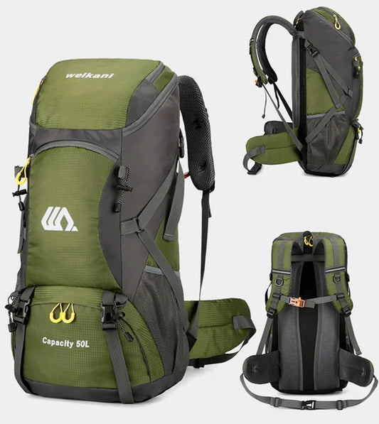2025 50L Outdoor Hiking & Camping Backpack – Travel Duffel & Sports Backpack