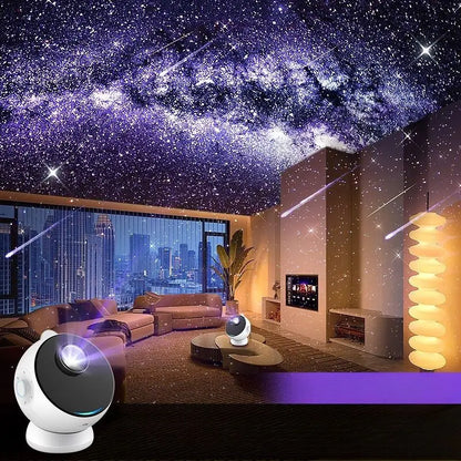 18-in-1 Galaxy Projector Lamp – 3D Planetarium Starry Night Light with Bluetooth 5.0 Speaker for Kids & Adults Gifts