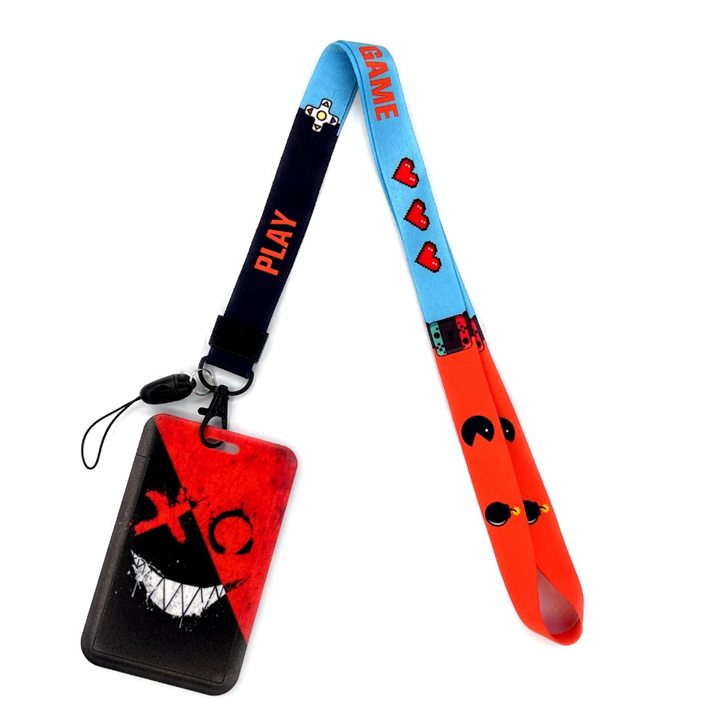 Vintage Tape ID Card Holder with Hanging Rope – Mobile Phone & Chest Card Lanyard