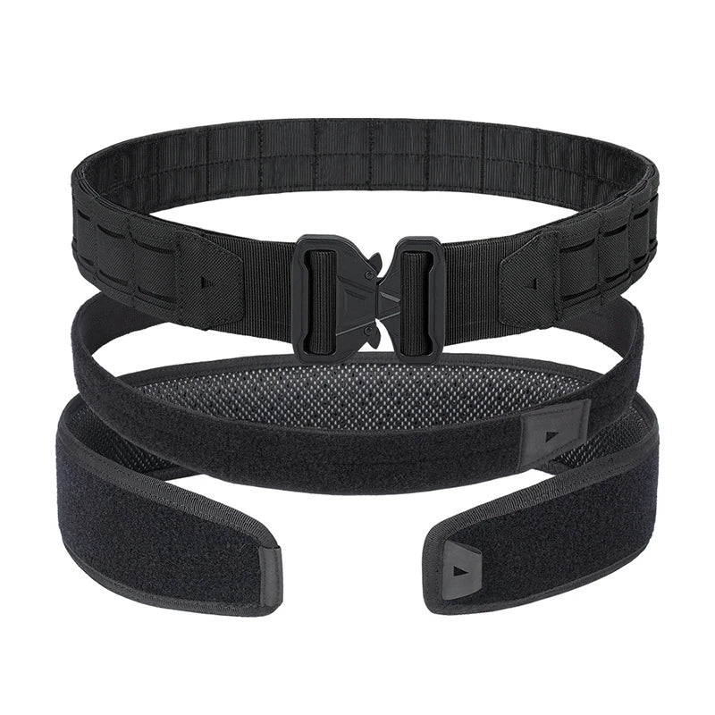 YAKEDA Battle Molle Riggers Belt – Heavy-Duty 3-in-1 Tactical Duty Belt with Anti-Slip Pad & Inner Belt