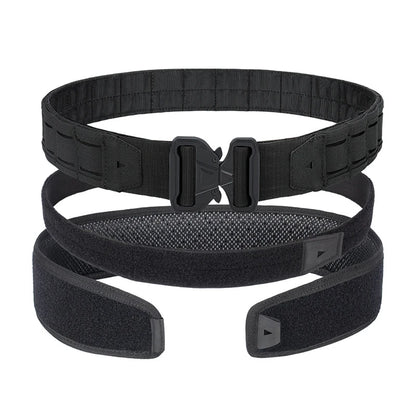 YAKEDA Battle Molle Riggers Belt – Heavy-Duty 3-in-1 Tactical Duty Belt with Anti-Slip Pad & Inner Belt