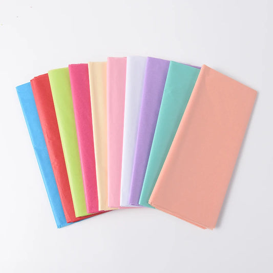 10 Sheets Tissue Craft Paper 500×660MM – DIY Handmade Flower & Gift Wrapping Paper for Wedding, Party & Home Decoration Supplies