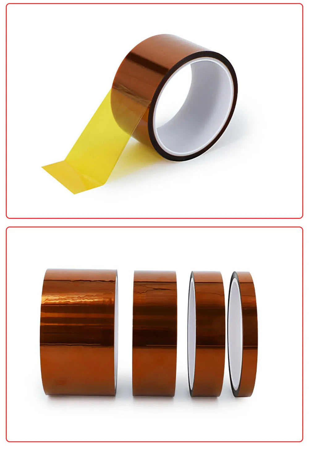 High-Temperature Polyimide BGA Kapton Tape – 33M Thermal Insulation Adhesive for Electrical & 3D Printing Protection