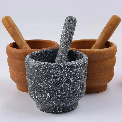 Manual Garlic Grinder & Masher – Household Garlic Press Mortar Bowl for Crushing, Mashing & Pounding